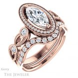 Marquise Cut Forever One Moissanite Engagement Ring #GTJ1201-marquise-fb-r 6 Marquise Cut Forever Brilliant Moissanite Engagement Ring #GTJ1201-marquise-fb-r