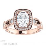 Oval Shaped Forever One Moissanite Engagement Ring #GTJ1201-oval-fo-r 1 Oval Shaped Forever One Moissanite Engagement Ring #GTJ1201-oval-fo-r