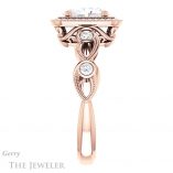Oval Shaped Forever One Moissanite Engagement Ring #GTJ1201-oval-fo-r 3 Oval Shaped Forever One Moissanite Engagement Ring #GTJ1201-oval-fo-r