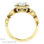 Oval Shaped Forever One Moissanite Engagement Ring #GTJ1201-oval-fo-y