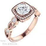 Round Cut Forever One Moissanite Engagement Ring #GTJ1201-round-fo-r 4 Round Cut Forever One Moissanite Engagement Ring #GTJ1201-round-fo-r