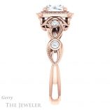 Round Cut Forever One Moissanite Engagement Ring #GTJ1201-round-fo-r 3 Round Cut Forever One Moissanite Engagement Ring #GTJ1201-round-fo-r