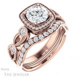Round Cut Forever One Moissanite Engagement Ring #GTJ1201-round-fo-r 6 Round Cut Forever One Moissanite Engagement Ring #GTJ1201-round-fo-r