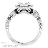 Princess Cut Forever One Moissanite Engagement Ring #GTJ1201-square-fo-w 2 Princess Cut Forever One Moissanite Engagement Ring #GTJ1201-square-fo-w