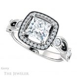 Princess Cut Forever One Moissanite Engagement Ring #GTJ1201-square-fo-w 5 Princess Cut Forever One Moissanite Engagement Ring #GTJ1201-square-fo-w