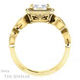 Princess Cut Forever One Moissanite Engagement Ring #GTJ1201-square-fo-y 2 Princess Cut Forever One Moissanite Engagement Ring #GTJ1201-square-fo-y
