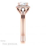 Cushion Cut Forever One Moissanite Engagement Ring #GTJ1202-cushion-fo-r 3 Cushion Cut Forever One Moissanite Engagement Ring #GTJ1202-cushion-fo-r