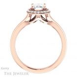 Emerald Cut Forever Brilliant Moissanite Engagement Ring #GTJ1202-emerald-fb-r