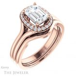 Emerald Cut Forever Brilliant Moissanite Engagement Ring #GTJ1202-emerald-fb-r