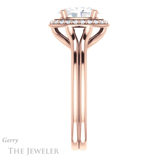 Oval Shaped Forever One Moissanite Engagement Ring #GTJ1202-oval-fo-r 3 Oval Shaped Forever One Moissanite Engagement Ring #GTJ1202-oval-fo-r