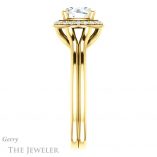 Round Cut Forever One Moissanite Engagement Ring #GTJ1202-round-fo-y 3 Round Cut Forever One Moissanite Engagement Ring #GTJ1202-round-fo-y