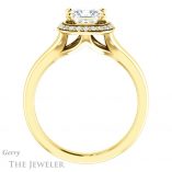Princess Cut Forever One Moissanite Engagement Ring #GTJ1202-square-fo-y 2 Princess Cut Forever One Moissanite Engagement Ring #GTJ1202-square-fo-y