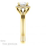 Princess Cut Forever One Moissanite Engagement Ring #GTJ1202-square-fo-y 3 Princess Cut Forever One Moissanite Engagement Ring #GTJ1202-square-fo-y