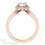 Cushion Cut Forever One Moissanite Engagement Ring #GTJ1203-cushion-fo-r
