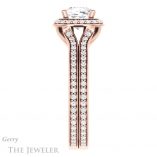 Cushion Cut Forever One Moissanite Engagement Ring #GTJ1203-cushion-fo-r