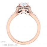 Oval Shaped Forever One Moissanite Engagement Ring #GTJ1203-oval-fo-r
