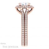 Oval Shaped Forever One Moissanite Engagement Ring #GTJ1203-oval-fo-r