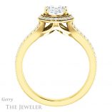 Oval Shaped Forever One Moissanite Engagement Ring #GTJ1203-oval-fo-y 2 Oval Shaped Forever One Moissanite Engagement Ring #GTJ1203-oval-fo-y