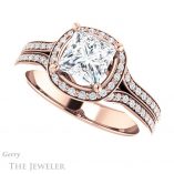Princess Cut Forever One Moissanite Engagement Ring #GTJ1203-square-fo-r 5 Princess Cut Forever One Moissanite Engagement Ring #GTJ1203-square-fo-r