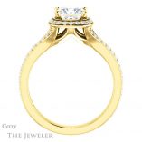 Princess Cut Forever One Moissanite Engagement Ring #GTJ1203-square-fo-y 2 Princess Cut Forever One Moissanite Engagement Ring #GTJ1203-square-fo-y