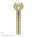 Princess Cut Forever One Moissanite Engagement Ring #GTJ1203-square-fo-y 3 Princess Cut Forever One Moissanite Engagement Ring #GTJ1203-square-fo-y