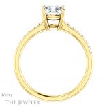 Cushion Cut Forever One Moissanite Engagement Ring #GTJ1206-cushion-fo-y