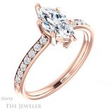 Marquise Cut Forever Brilliant Moissanite Engagement Ring #GTJ1206-marquise-fb-r