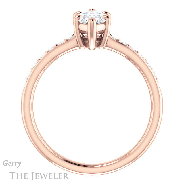 Marquise Cut Forever Brilliant Moissanite Engagement Ring #GTJ1206-marquise-fb-r