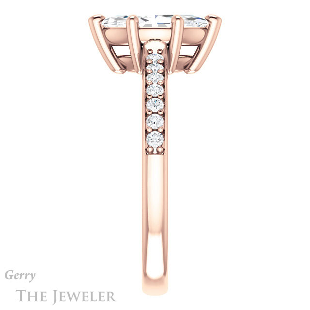 Marquise Cut Forever Brilliant Moissanite Engagement Ring #GTJ1206-marquise-fb-r