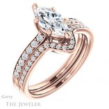Marquise Cut Forever Brilliant Moissanite Engagement Ring #GTJ1206-marquise-fb-r