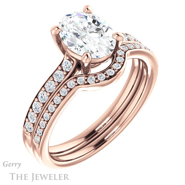 Oval Shaped Forever One Moissanite Engagement Ring #GTJ1206-oval-fo-r 6 Oval Shaped Forever One Moissanite Engagement Ring #GTJ1206-oval-fo-r
