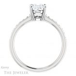 Oval Shaped Forever One Moissanite Engagement Ring #GTJ1206-oval-fo-w 2 Oval Shaped Forever One Moissanite Engagement Ring #GTJ1206-oval-fo-w