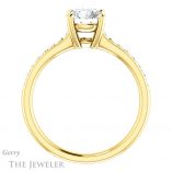 Round Cut Forever One Moissanite Engagement Ring #GTJ1206-round-fo-y 2 Round Cut Forever One Moissanite Engagement Ring #GTJ1206-round-fo-y
