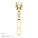 Round Cut Forever One Moissanite Engagement Ring #GTJ1206-round-fo-y 3 Round Cut Forever One Moissanite Engagement Ring #GTJ1206-round-fo-y
