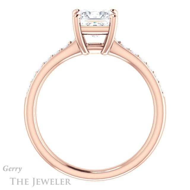 Princess Cut Forever One Moissanite Engagement Ring #GTJ1206-square-fo-r