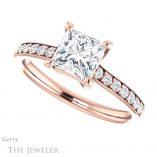 Princess Cut Forever One Moissanite Engagement Ring #GTJ1206-square-fo-r