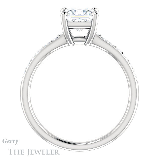 Princess Cut Forever One Moissanite Engagement Ring #GTJ1206-square-fo-w