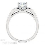 Cushion Cut Forever One Moissanite Engagement Ring #GTJ1207-cushion-fo-w