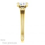 Oval Shaped Forever One Moissanite Engagement Ring #GTJ1207-oval-fo-y