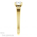 Round Cut Forever One Moissanite Engagement Ring #GTJ1207-round-fo-y 3 Round Cut Forever One Moissanite Engagement Ring #GTJ1207-round-fo-y