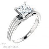 Princess Cut Forever One Moissanite Engagement Ring #GTJ1207-square-fo-w