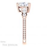 Heart Shaped Forever One Moissanite Engagement Ring #GTJ1208-heart-fb-r 3 Heart Shaped Forever Brilliant Moissanite Engagement Ring #GTJ1208-heart-fb-r