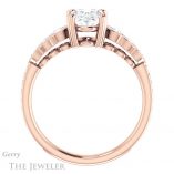 Oval Shaped Forever One Moissanite Engagement Ring #GTJ1208-oval-fo-r 2 Oval Shaped Forever One Moissanite Engagement Ring #GTJ1208-oval-fo-r