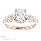 Oval Shaped Forever One Moissanite Engagement Ring #GTJ1208-oval-fo-r 1 Oval Shaped Forever One Moissanite Engagement Ring #GTJ1208-oval-fo-r