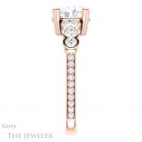 Oval Shaped Forever One Moissanite Engagement Ring #GTJ1208-oval-fo-r 3 Oval Shaped Forever One Moissanite Engagement Ring #GTJ1208-oval-fo-r