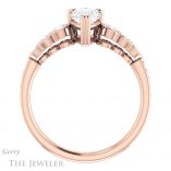 Pear Shaped Forever One Moissanite Engagement Ring #GTJ1208-pear-fb-r 2 Pear Shaped Forever Brilliant Moissanite Engagement Ring #GTJ1208-pear-fb-r