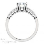 Cushion Cut Forever One Moissanite Engagement Ring #GTJ1209-cushion-fo-w