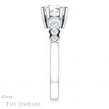Cushion Cut Forever One Moissanite Engagement Ring #GTJ1209-cushion-fo-w