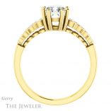 Cushion Cut Forever One Moissanite Engagement Ring #GTJ1209-cushion-fo-y