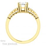 Emerald Cut Forever Brilliant Moissanite Engagement Ring #GTJ1209-emerald-fb-y